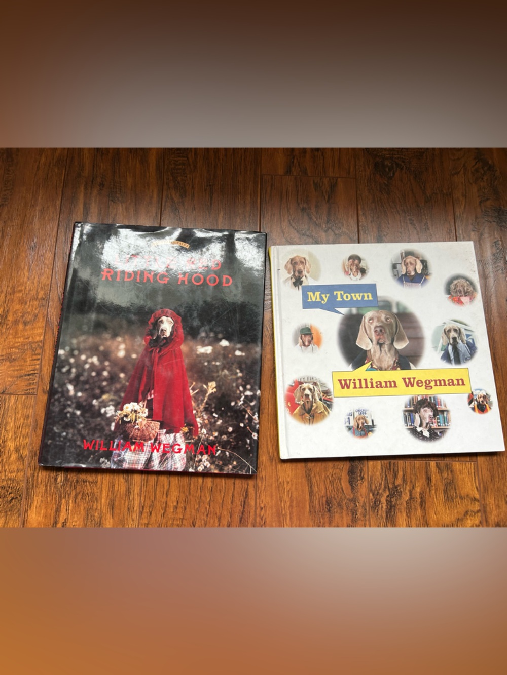 ⸻

📚 William Wegman Weimaraner Dog Books – Riding Hood & My Town (Rare )